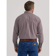 Wrangler Men's Classic Red Plaid Button Down Shirt