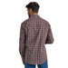 Wrangler Men's Wrinkle Resist Brown Plaid Snap Shirt