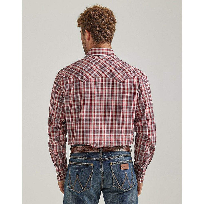 Wrangler Men's Retro Sawtooth Snap Pocket Western Shirt