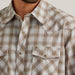 Wrangler Men's 20X Tan Plaid Advanced Competition Snap Shirt