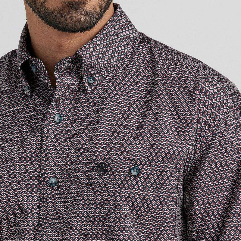 Wrangler Men's George Strait Long Sleeve Button Down