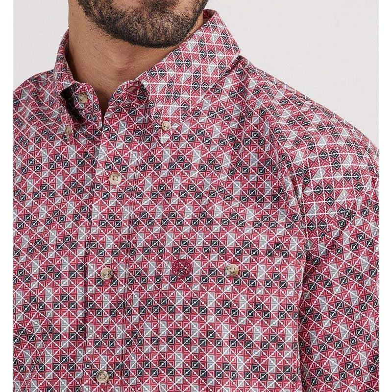 Wrangler Men's George Strait Long Sleeve Button Down