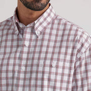 Wrangler Men's George Strait Red Plaid Button Down Shirt
