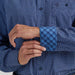 Wrangler Men's George Strait Blue Print Button Down Shirt