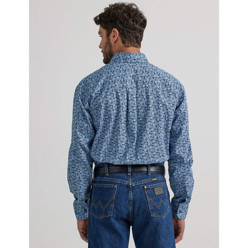 Wrangler Men's George Strait Long Sleeve Button Down