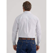 Wrangler Men's George Strait Blue Plaid Button Down Shirt