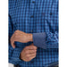 Wrangler Men's George Strait Blue Print Button Down Shirt