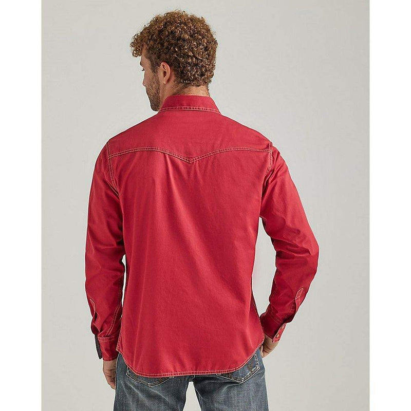 Wrangler Men's Retro Premium Long Sleeve Button Down