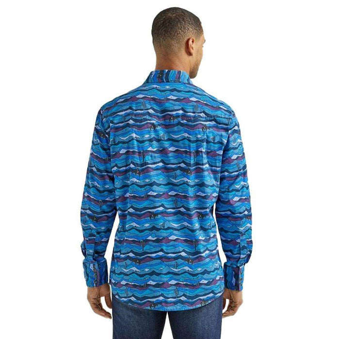 Wrangler Men's Way Out West Western Snap Shirt