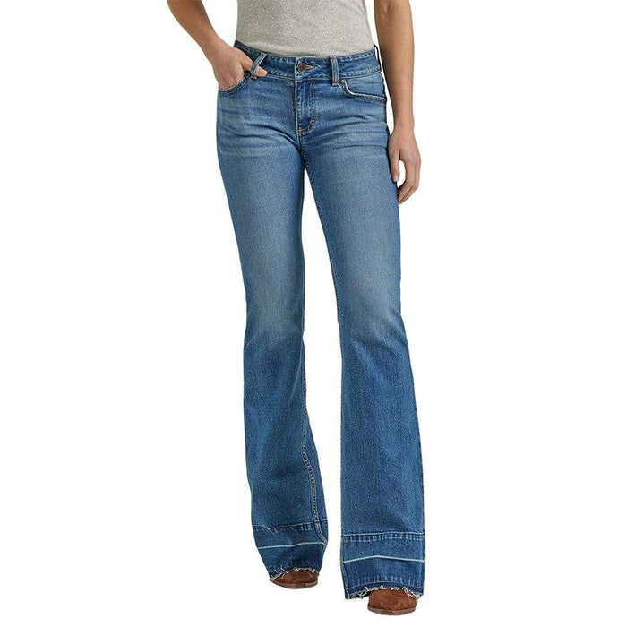 Wrangler Women's Retro Mid Rise Mae Trouser Jean