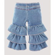 Wrangler Girl's Tiered Flare Jean