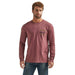 Wrangler Men's Burgundy Long Sleeve T-shirt
