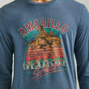 Wrangler Men's George Strait Long Sleeve Graphic T-Shirt