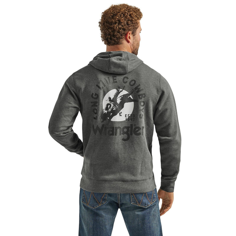 Wrangler Men's Graphic Logo Full Zip Hoodie