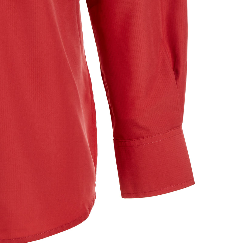 Wrangler Men's Mineral Red Performance Long Sleeve Shirt