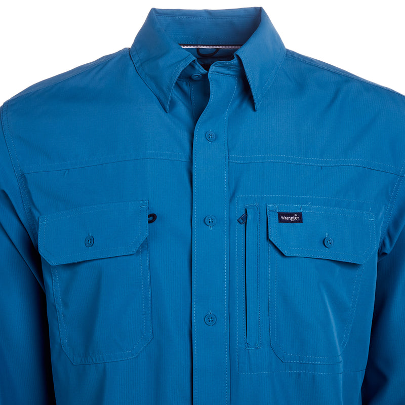 Wrangler Men's Faience Performance Long Sleeve Shirt