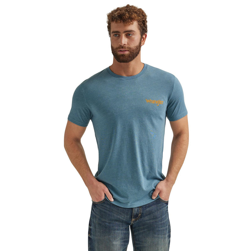 Wrangler Men's Blue Horseshoe Tee