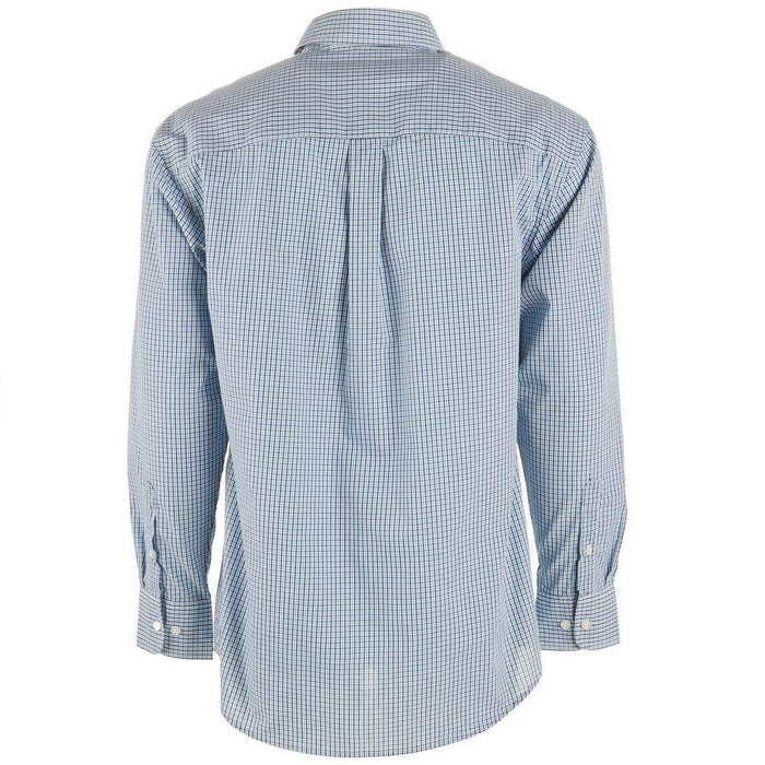 Wrangler Men's Classic Blue Plaid Button Down