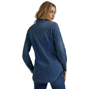 Wrangler Women's Retro Cowboy Navy Denim Shirt
