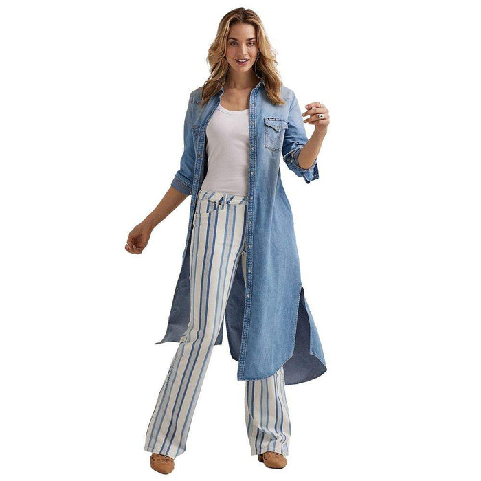 Wrangler Women's Retro Denim Midi Dress Wrangler Women's Retro Denim Midi Dress