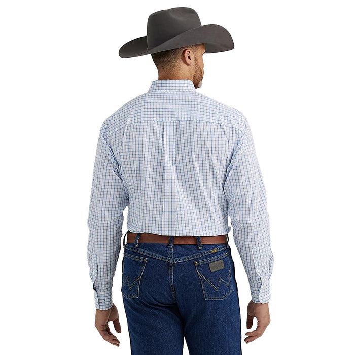 Wrangler Men's George Strait Plaid Button Down Shirt
