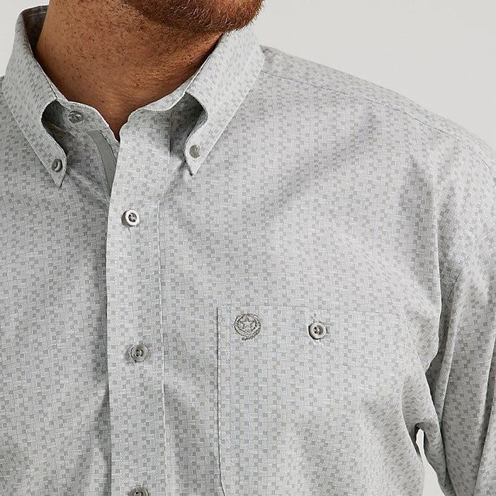 Wrangler Mens George Strait Grey Printed Shirt