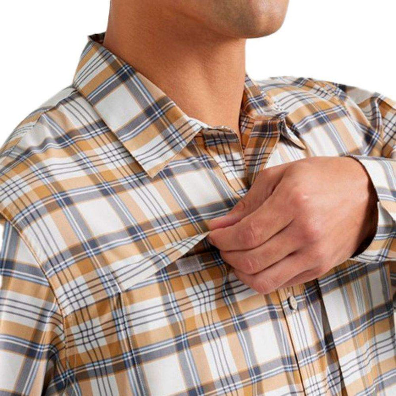Wrangler Men's ATG Hike to Fish Plaid Button Down Shirt
