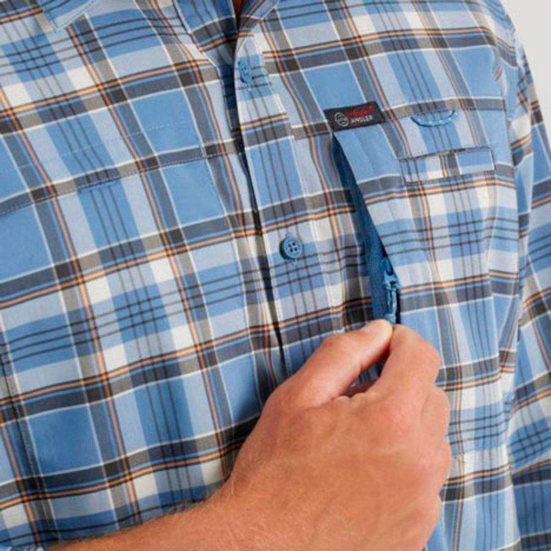 Wrangler Men's ATG Hike to Fish Plaid Button Down Shirt