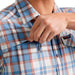 Wrangler Men's ATG Asymmetrical Zip Pocket Button Down
