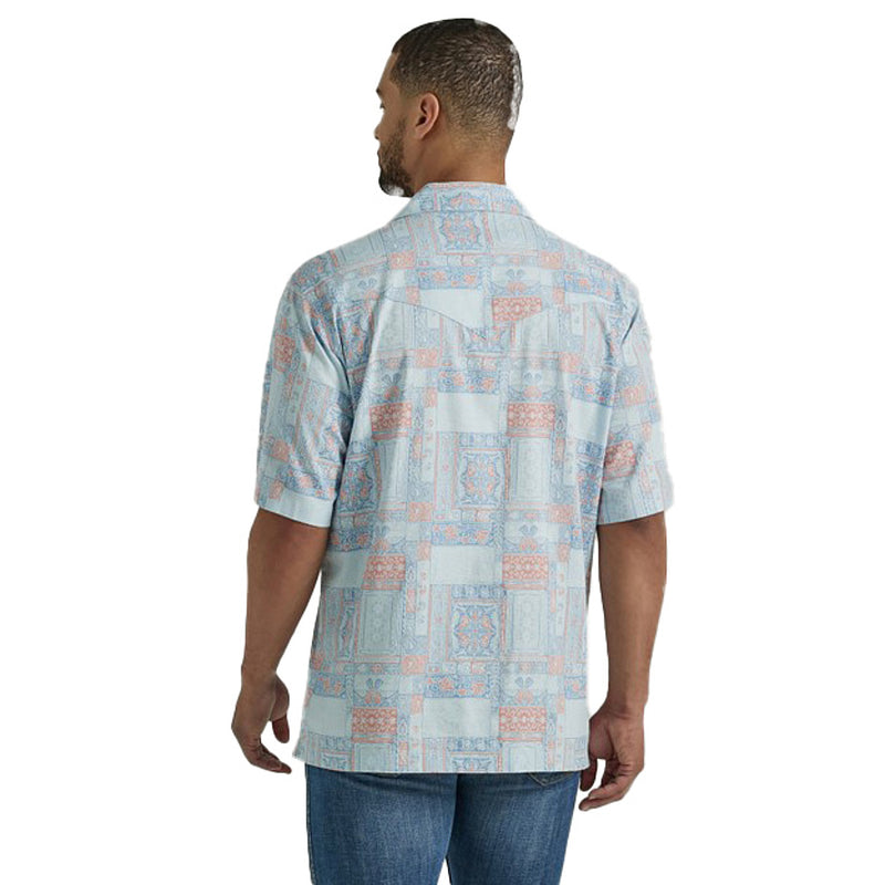 Wrangler Men's Coconut Cowboy Bandana Snap Shirt