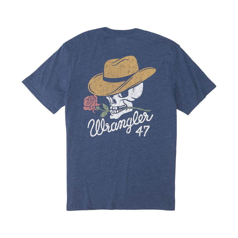 Wrangler Men's Skull and Rose Tee
