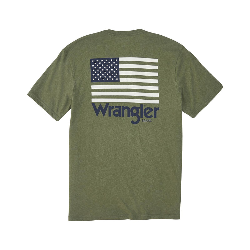 Wrangler Men's Green Flag Tee