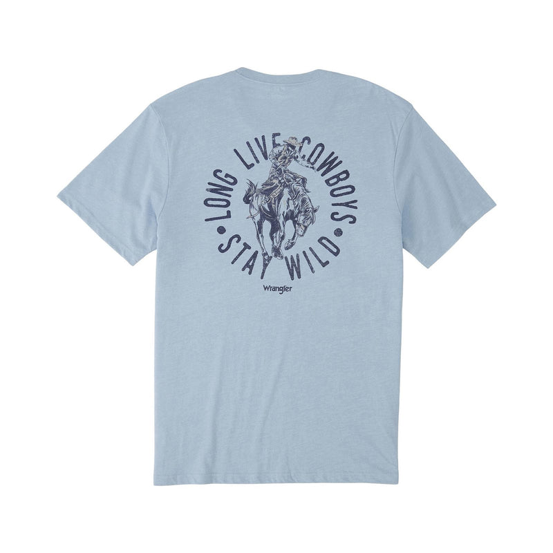 Wrangler Men's Stay Wild Blue Tee