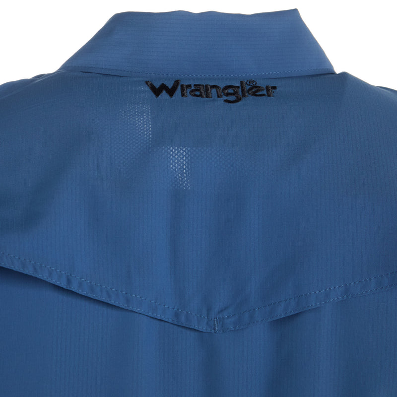Wrangler Men's Blue Performance Snap Shirt
