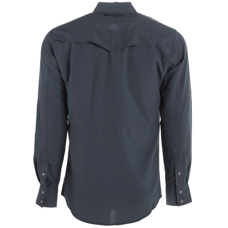 Wrangler Men's Grey Performance Snap Shirt