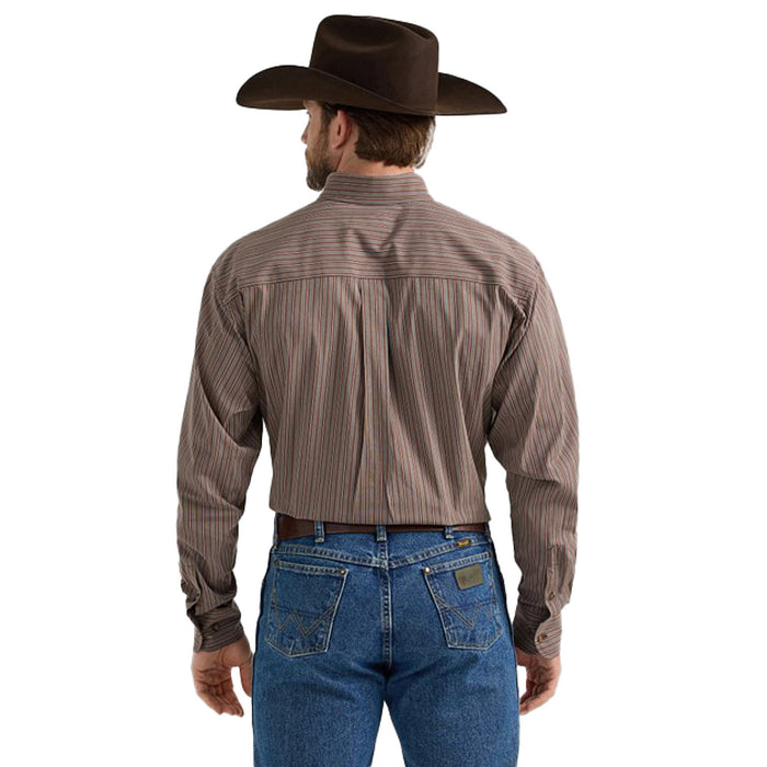 Wrangler George Strait Long Sleeve Button Down One Pocket Shirt