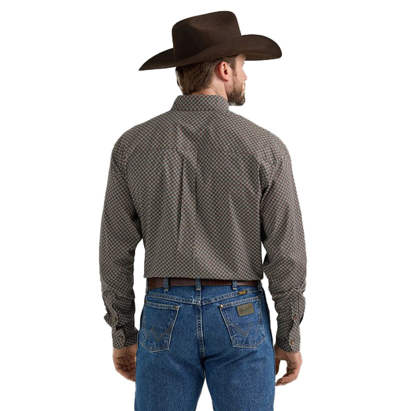 Wrangler George Strait Long Sleeve Button Down Two Pocket Shirt