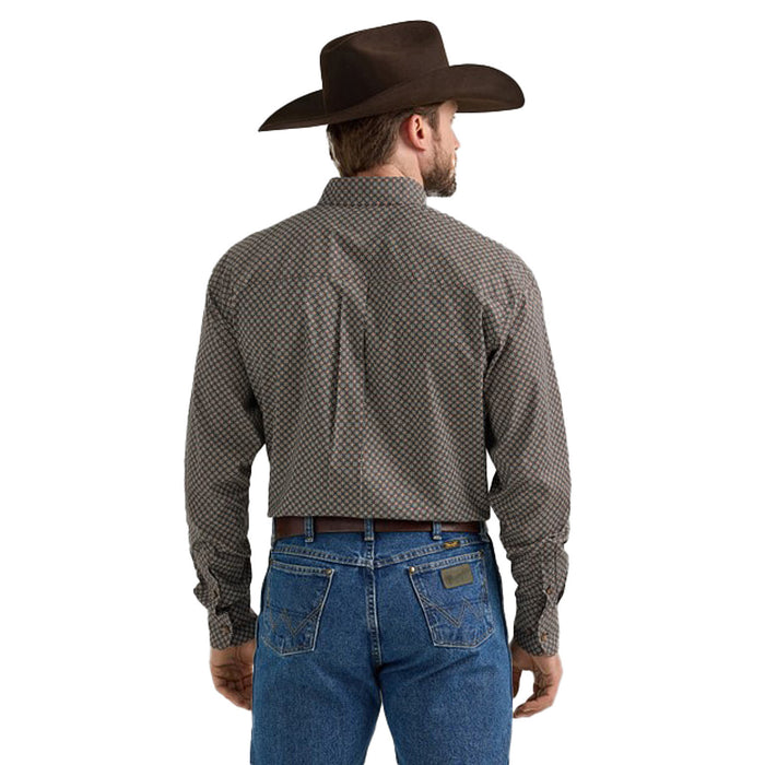 Wrangler George Strait Long Sleeve Button Down Two Pocket Shirt