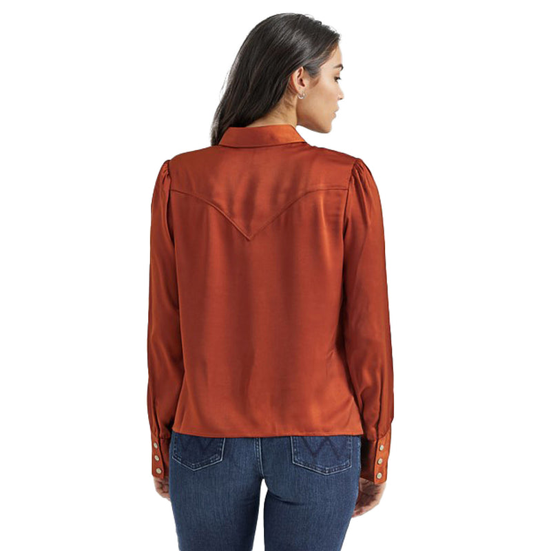 Wrangler Women's Satin Rodeo Blouse