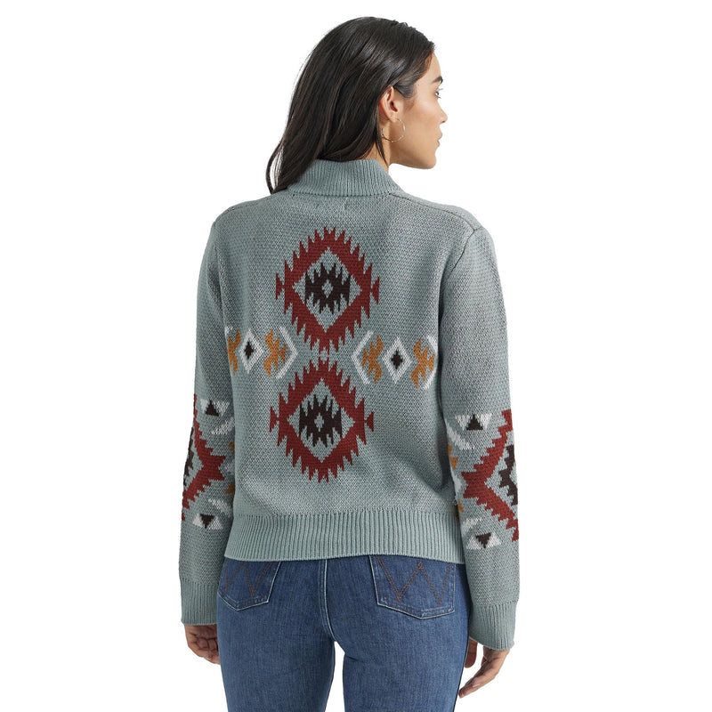 Wrangler Women's Retro Green Punchy Cardigan