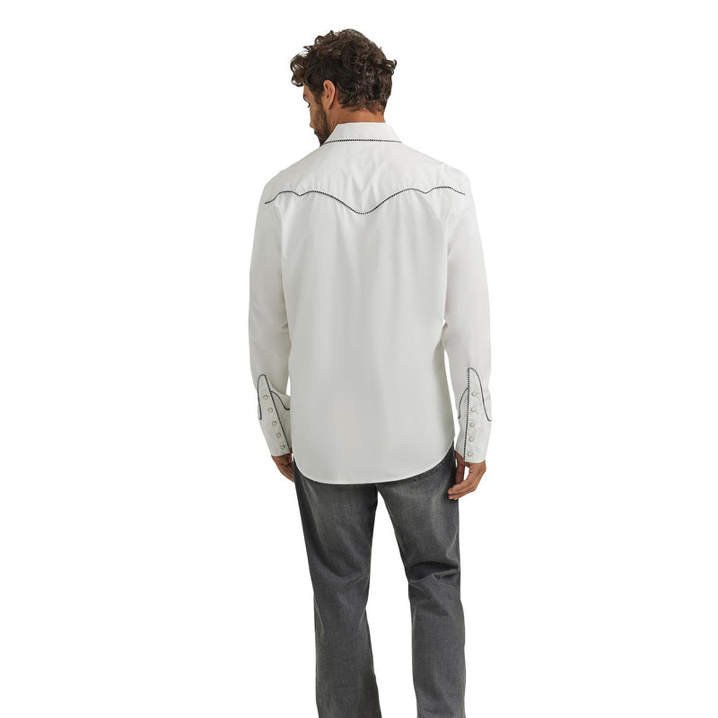 Wrangler Men's Rodeo Ben Long Sleeve Snap Shirt