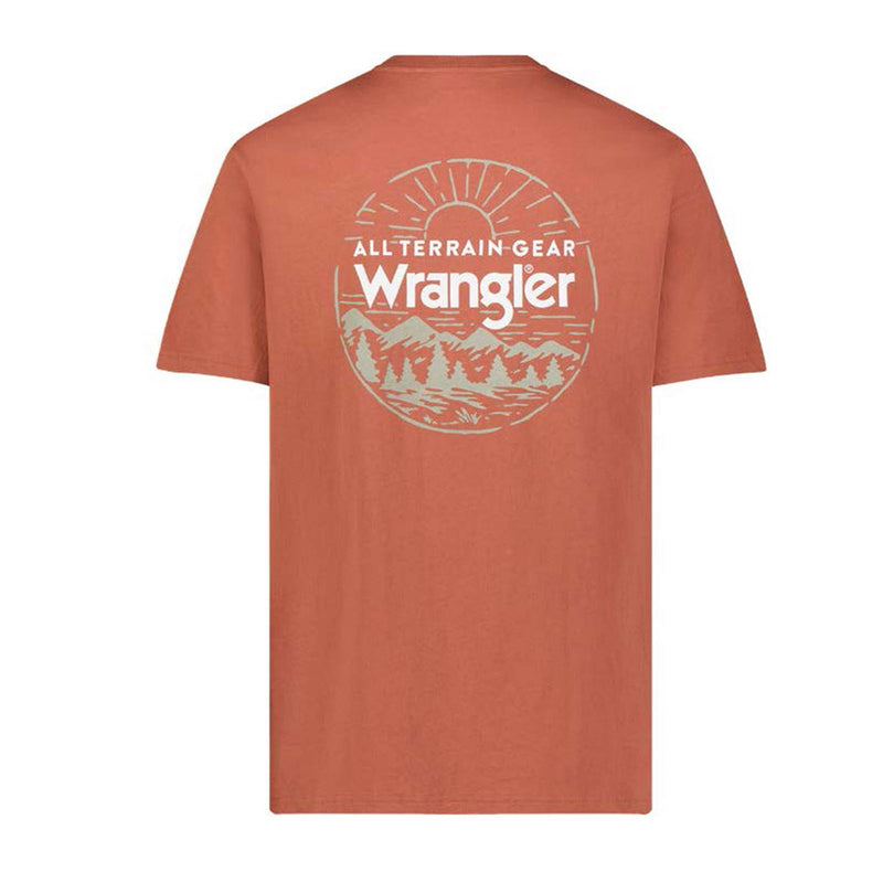 Wrangler Men's ATG Logo Copper Brown Tee