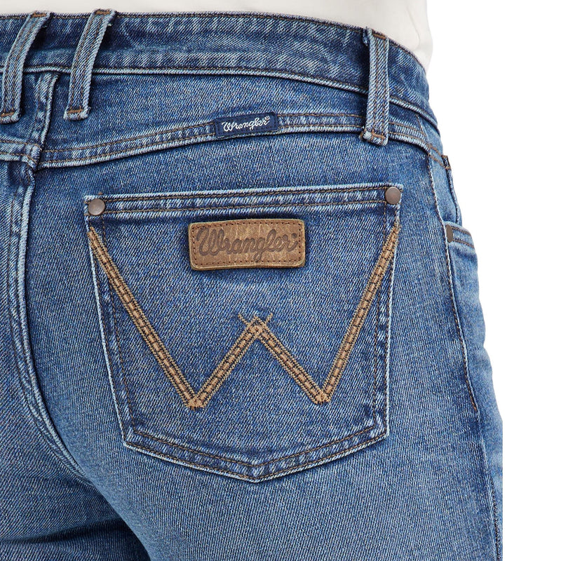 Wrangler Women's Retro Mae Wide Leg Trouser Jean in Iris