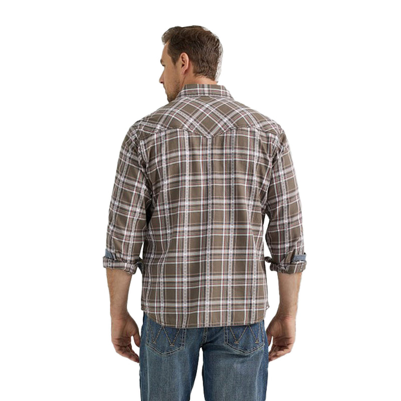 Wrangler Mens Retro Long Sleeve Snap Shirt