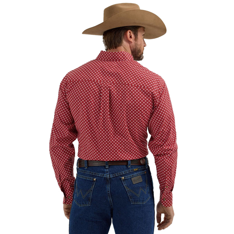 Wrangler George Strait Red Circle Print Shirt