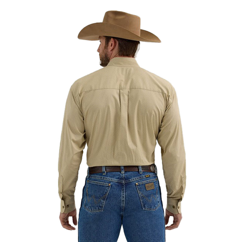 Wrangler George Strait Tan Plaid Shirt