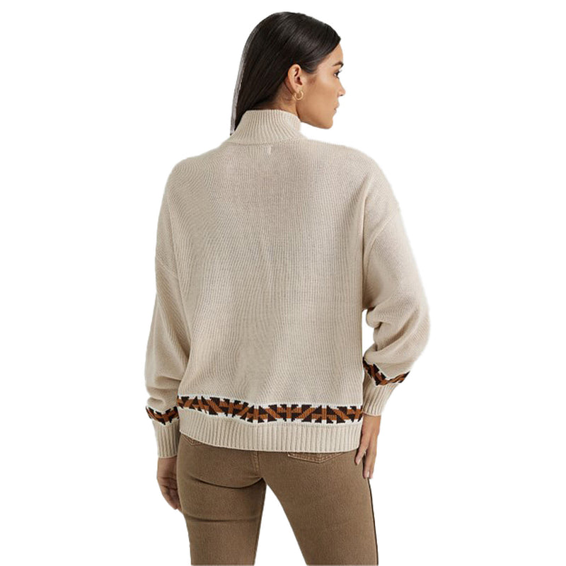 Wrangler Womens Grey Aztec Sweater