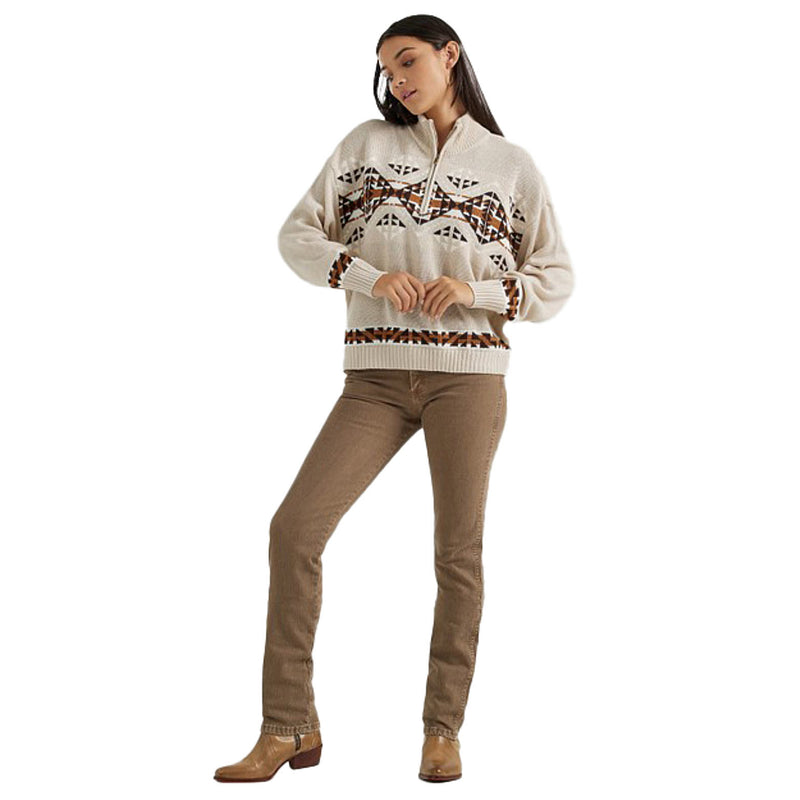 Wrangler Womens Grey Aztec Sweater