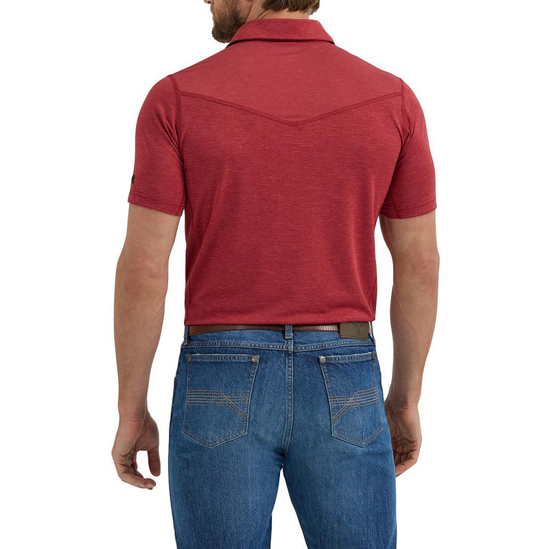 Wrangler Men's Red Performance Polo