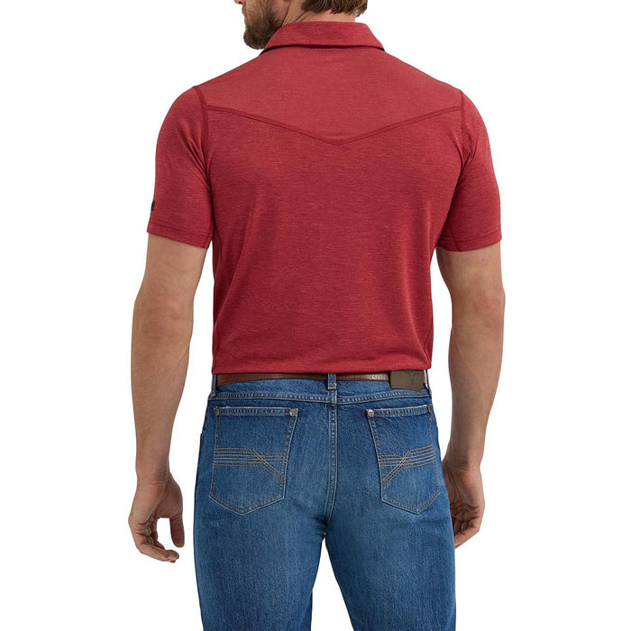 Wrangler Men's Red Performance Polo
